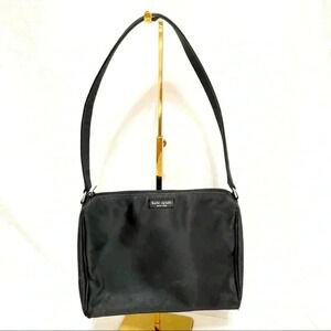 Vintage Y2K Kate Spade Black Nylon Shoulder Bag Classic Style